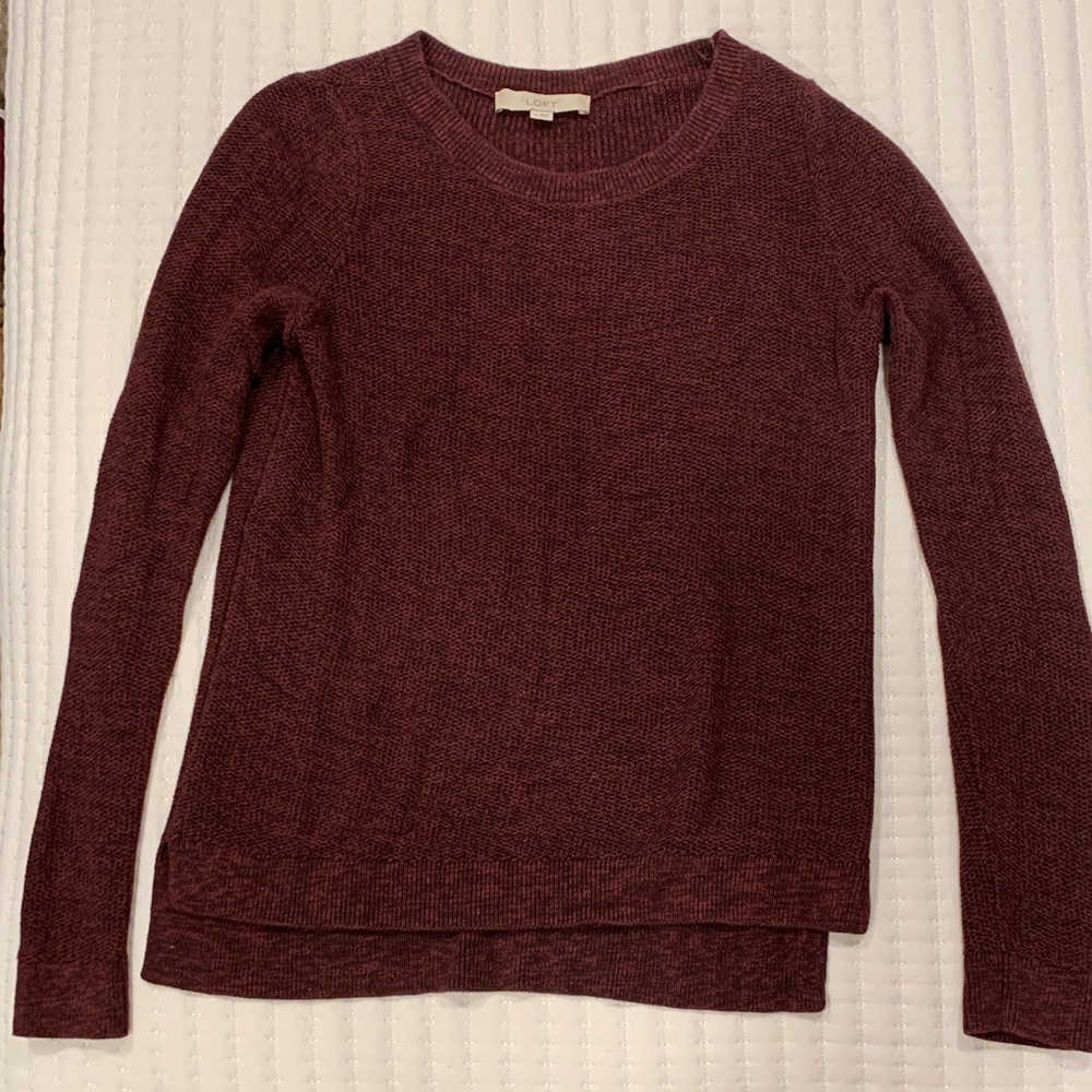 Burgundy Knit Sweater